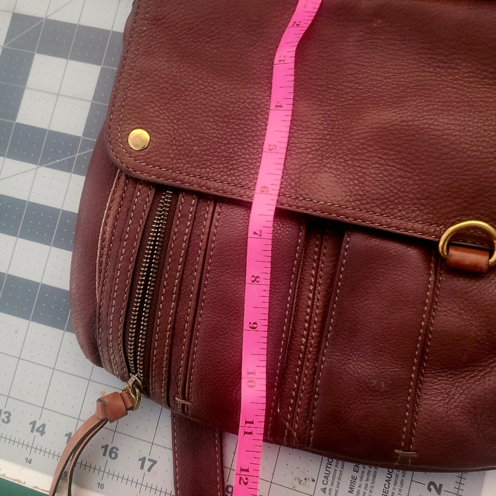 Fossil Brown Leather Crossbody Bag - Picture 7 of 7